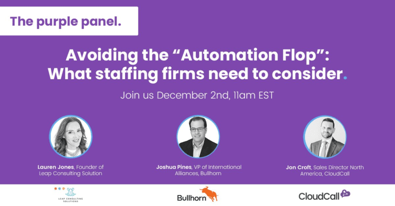 Avoiding the “Automation Flop”: What staffing firms need to consider