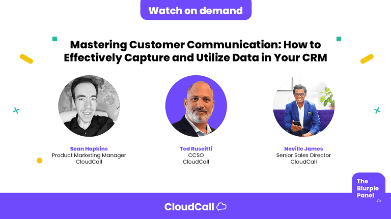 Blurple Panel #2: Mastering Customer Communication: How to Effectively Capture and Utilize Data in Your CRM