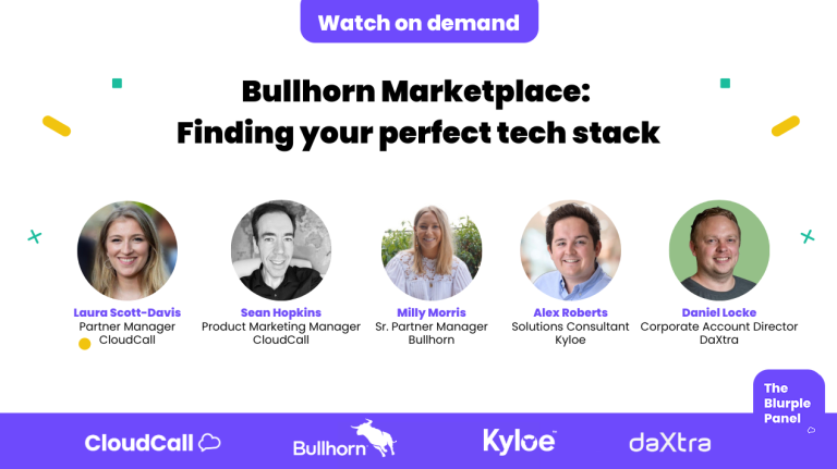 Blurple Panel #3 – Bullhorn Marketplace – finding your perfect tech stack