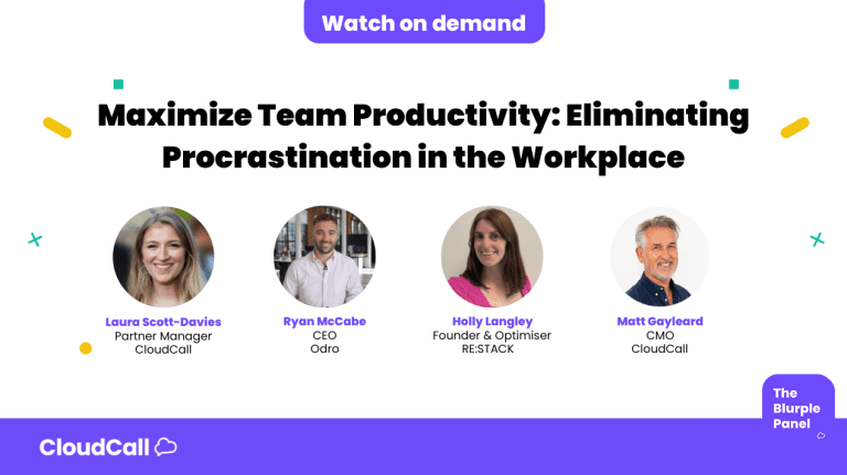 Blurple Panel #7: Maximize Team Productivity: Eliminating Procrastination in the Workplace